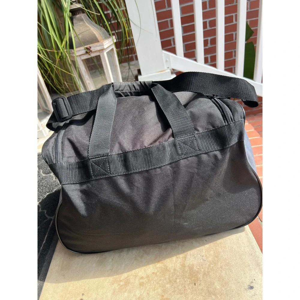 Adidas Black Grey Small Duffel Bag Gym Travel Sports Bag 0139470